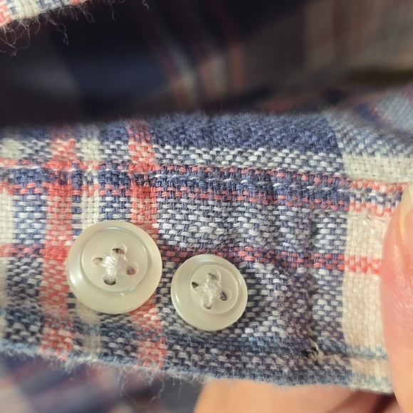 Rails-Wyatt in 'Ocean Tangerine' 100% Cotton Long Sleeve Button Down-Size XL - Picture 8 of 17